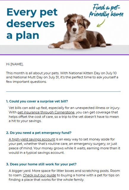 Email campaign